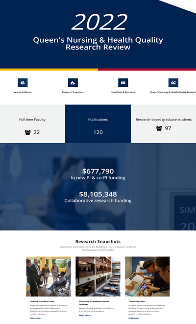 Queen's Nursing and Health Quality 2022 research report